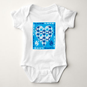 Body Para Bebê Amor (Diamante Azul)