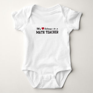 Body Para Bebê Amor do professor de matemática