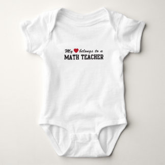 Body Para Bebê Amor do professor de matemática