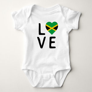 Body Para Bebê Amor - Jamaica Flag