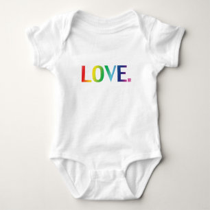 Body Para Bebê Amor, orgulho lgbt lgbtq cores arco-íris