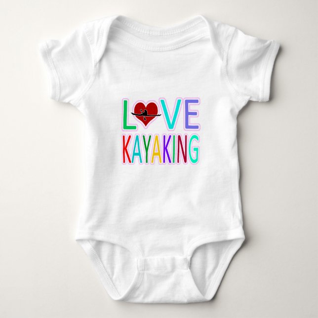 Body Para Bebê Amor que Kayaking (Frente)