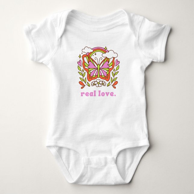 Body Para Bebê Amor real (Frente)