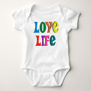Body Para Bebê AMOR VIDA ~ personalizável mensagem cristã