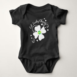 Body Para Bebê Amuleto Lil' Lucky Charm Trevo de Quatro Folhas
