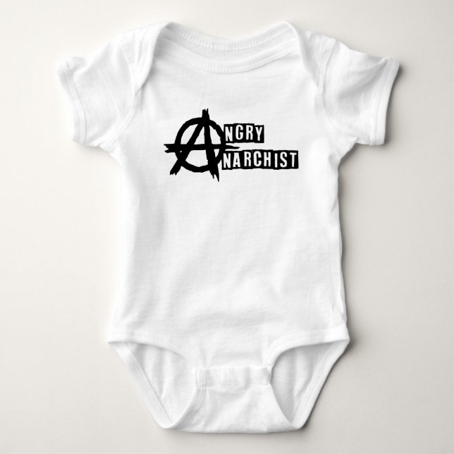 Body Para Bebê Anarquista irritado (bebê) onsie (Frente)
