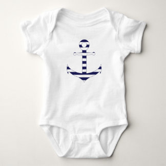 Body Para Bebê Âncora náutica Stripy