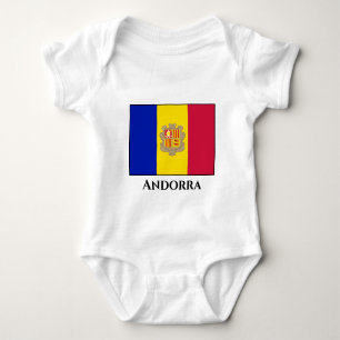 Body Para Bebê Andorra Flag