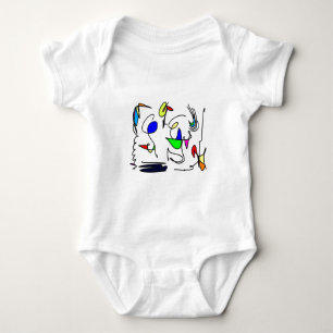 Body Para Bebê animais abstratos