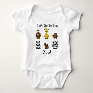 Body Para Bebê Animais bebê do jardim zoológico & t-shirt das