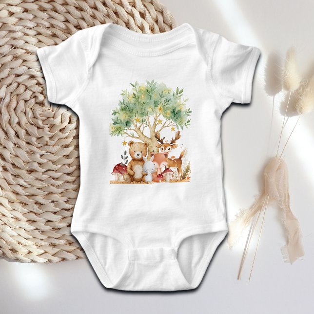 Body Para Bebê Animais Caprichosos da Floresta (Criador carregado)