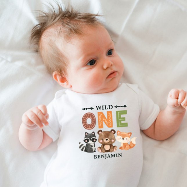 Body Para Bebê Animais da Floresta Florestal de Cerrado (Criador carregado)