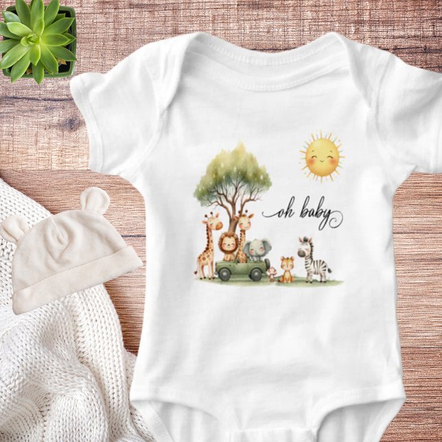 Body Para Bebê Animais de Safari Oh Bebê (Criador carregado)