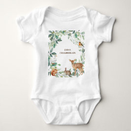 Body Para Bebê Animais Florestais