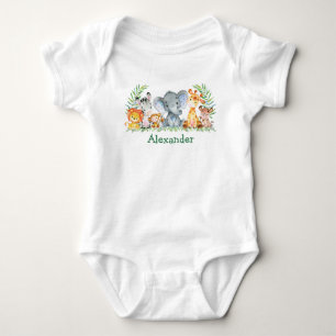 Body Para Bebê Animais Selvagens Safari