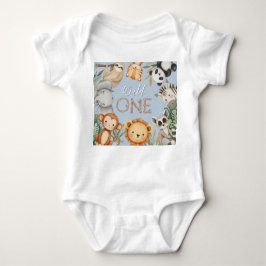 Body Para Bebê Animais Selvagens Tropicais de Pastel, Uma Selva S