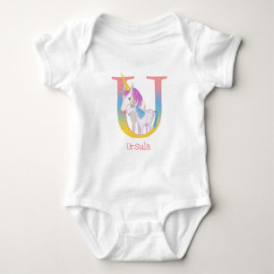 Body Para Bebê Animal ABC U é para macacão unicórnio para bebês
