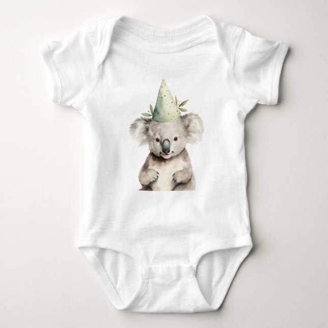 Body Para Bebê Animal Urso Koala Bebê Adorável (Frente)