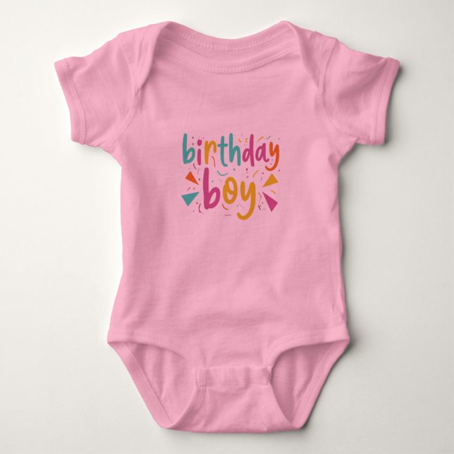 BODY PARA BEBÊ ANIVERSÁRIO (Frente)