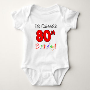 Body Para Bebê Aniversário 80 do Dziadek