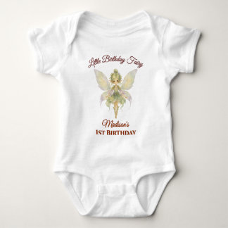 Body Para Bebê Aniversário da Pequena Fada em Aquarela