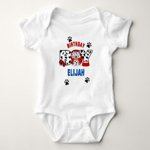 Body Para Bebê Aniversário Dalmatian criança pequena