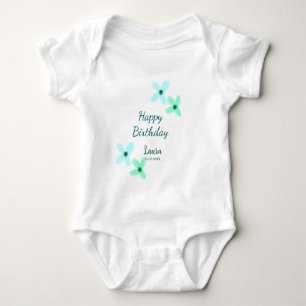 Body Para Bebê Aniversário de 1 ano de bebê crianças adicione nom