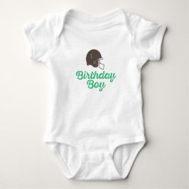 Body Para Bebê Aniversário de 1 ano de Futebol Personalizado