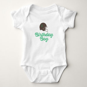 Body Para Bebê Aniversário de 1 ano de Futebol Personalizado