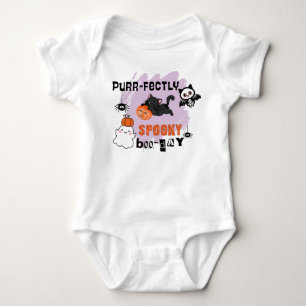 Body Para Bebê Aniversário de 1 ano Purr-feitamente Assustador Ha