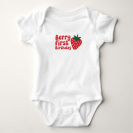 Body Para Bebê Aniversário de Berry de Um Ano – Tema de Berry 1 A