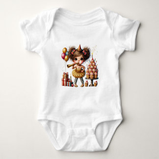 Body Para Bebê Aniversário Engraçado e Excêntrico do Gnomo