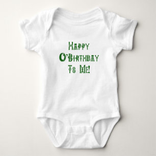 Body Para Bebê Aniversário feliz do Dia de São Patrício a mim
