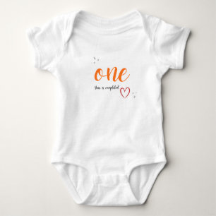 Body Para Bebê Aniversário Personalizado do Bebê de 1 Ano 