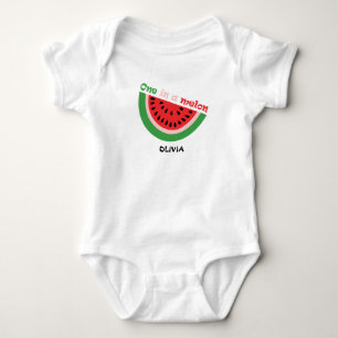 Body Para Bebê Aniversário Personalizado Um em um Melão 1º