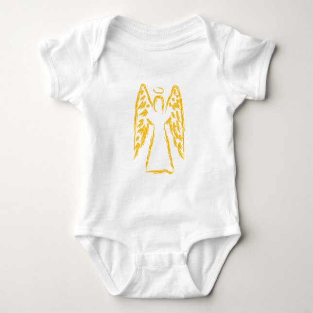 Body Para Bebê Anjo-da-guarda (Frente)