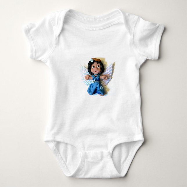 Body Para Bebê Anjo de Krystal mim (Frente)