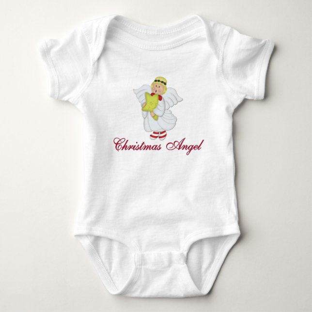 Body Para Bebê Anjo do Natal (Frente)
