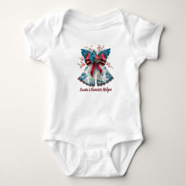 Body Para Bebê Anjo Floral Vintage com Asas de Fita de Feriado
