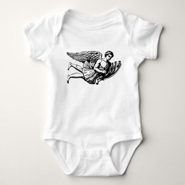Body Para Bebê Anjo Musical Voador (Frente)