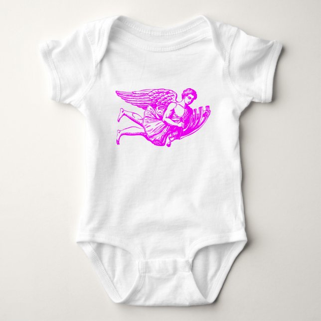 Body Para Bebê Anjo Musical Voador (Frente)