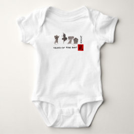 Body Para Bebê Ano Chinês do Rato| Ano Personalizado