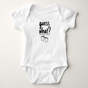 Body Para Bebê Ano de Gravidez, adivinha? Geminação