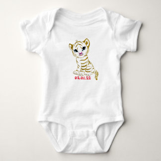 Body Para Bebê Ano do Bebê Tiger Bebê Roupa de Bebê