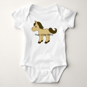 Body Para Bebê Ano do cavalo