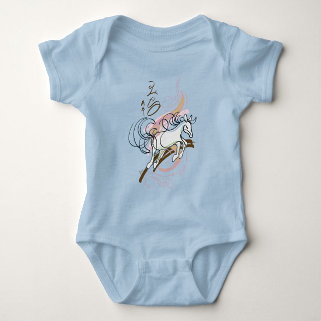 Body Para Bebê Ano do Cavalo 2026 (Frente)