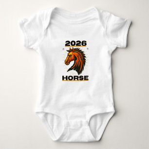 Body Para Bebê Ano do Cavalo 2026