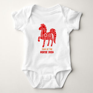 Body Para Bebê Ano do Cavalo 2026