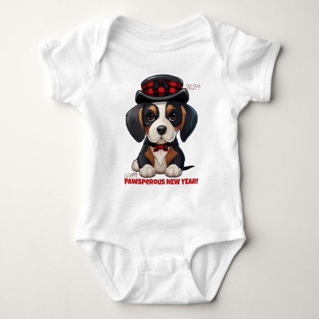 Body Para Bebê Ano dos Woofs! (Frente)