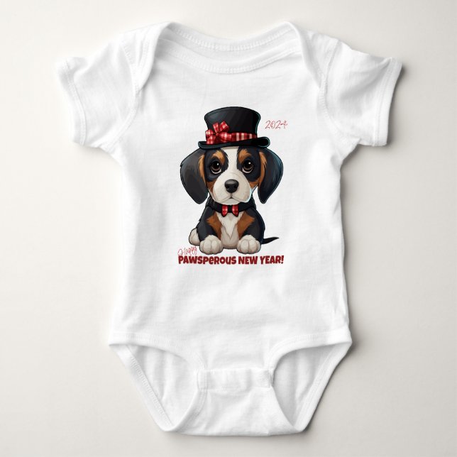 Body Para Bebê Ano dos Woofs! (Frente)
